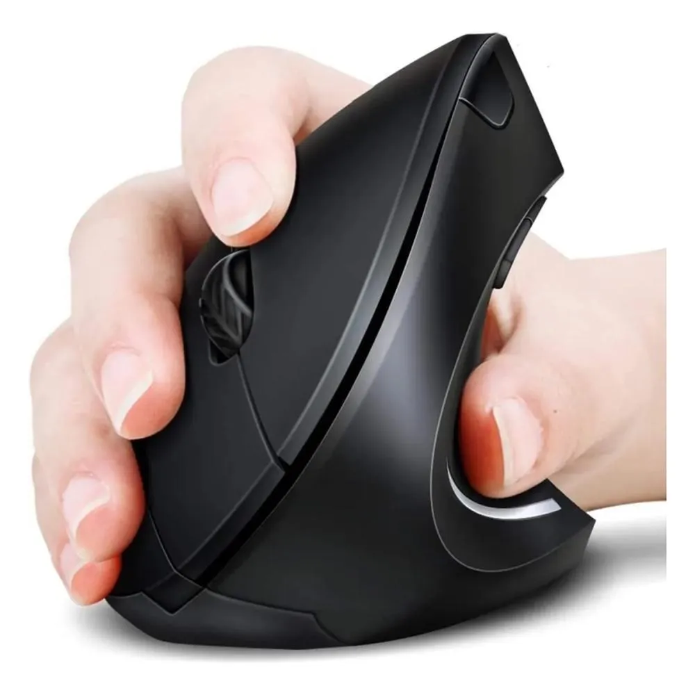 Mouse Ergonómico Vertical Inalámbrico 2.4G Recargable USB