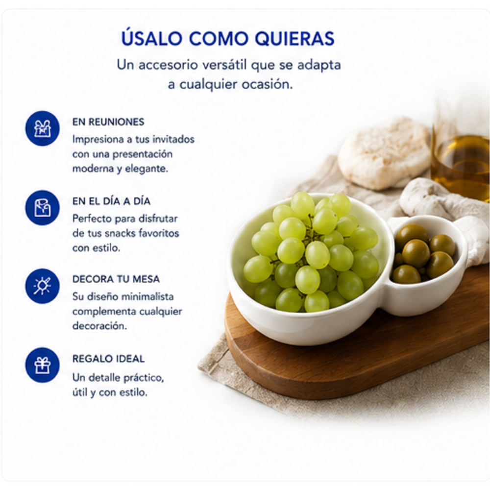 Set de Pocillos con Mango de Bambú y Diseño Minimalista