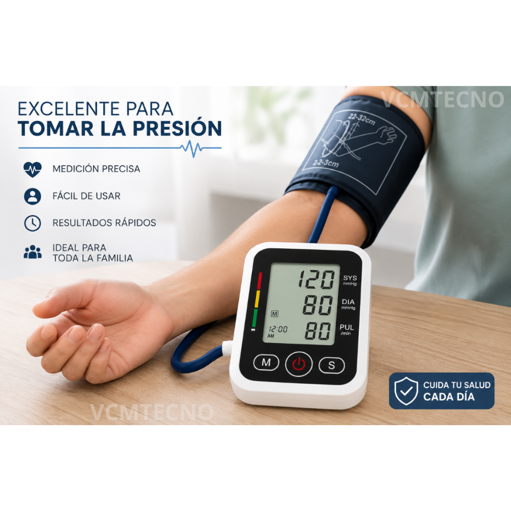 Tensiómetro Digital De Brazo Automático Medidor De Presión