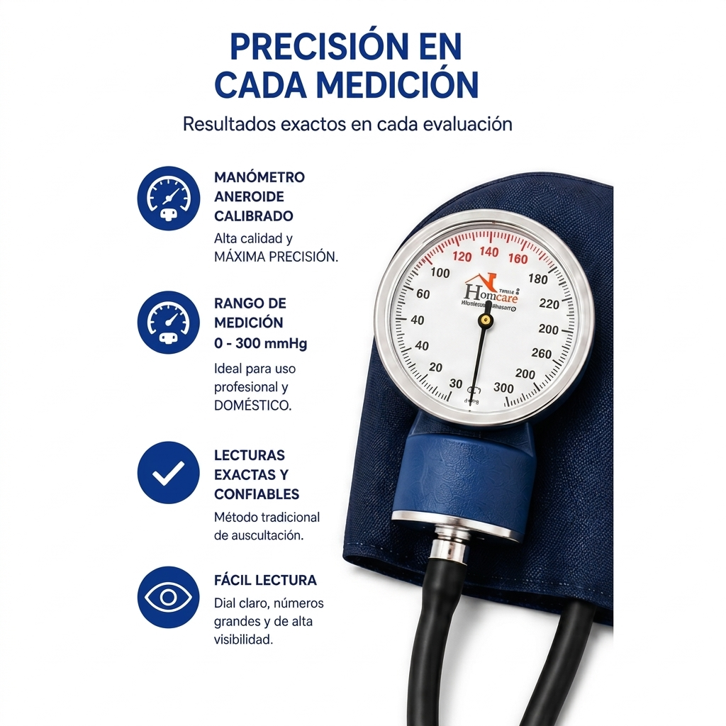 Tensiómetro Manual Aneroide Profesional con Estuche Portátil