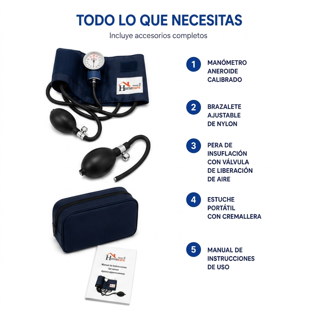Tensiómetro Manual Aneroide Profesional con Estuche Portátil