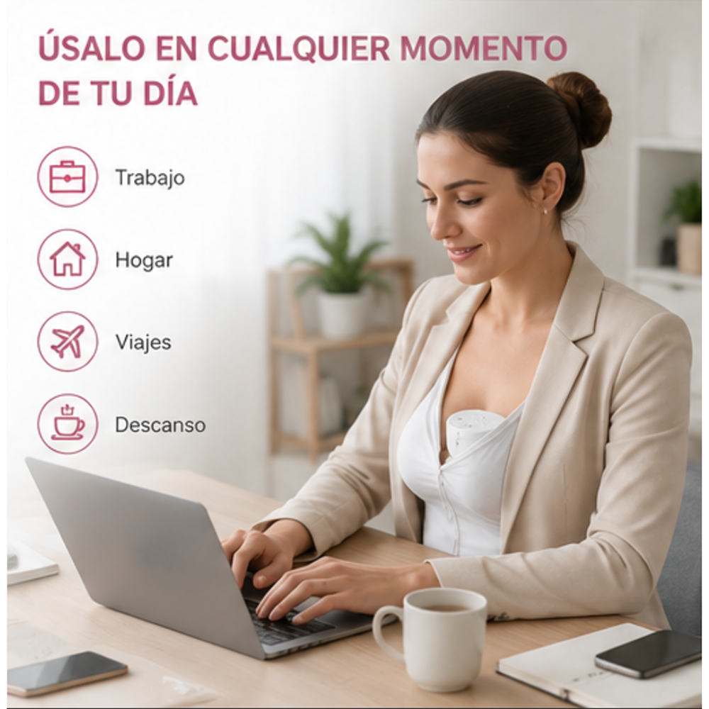Extractor de Leche Materna Eléctrico Portable Manos Libres Recargable