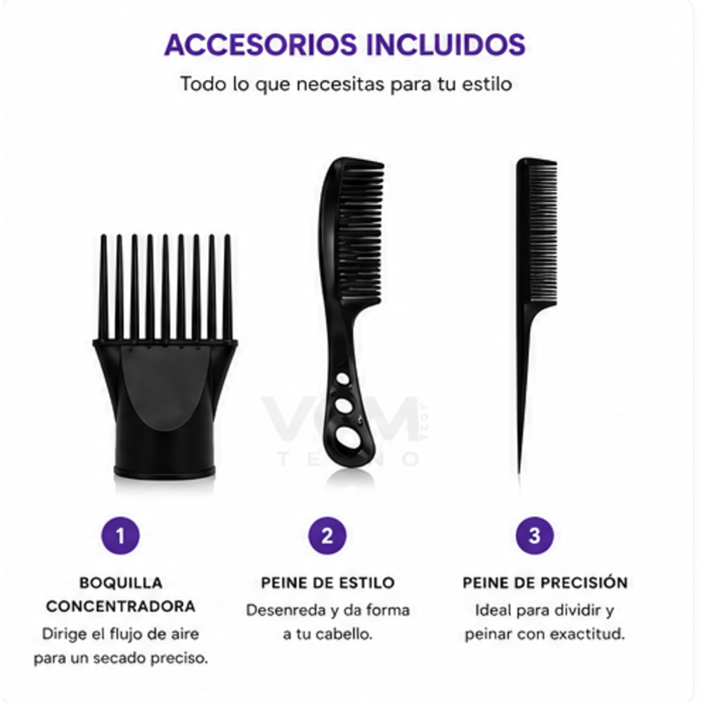 Secador de Pelo Profesional Max Power 5000W Bopai BP-8300