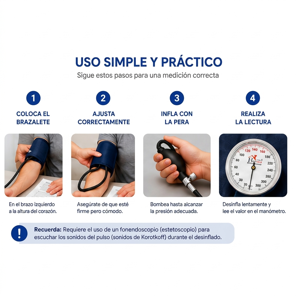 Tensiómetro Manual Aneroide Profesional con Estuche Portátil